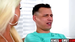 Step Old woman Fucks Step Son After Step Dad Stood Her Up