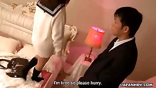 Cute and caring teen getting manifestation spunked