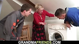 Lord it over mart granma double penetration